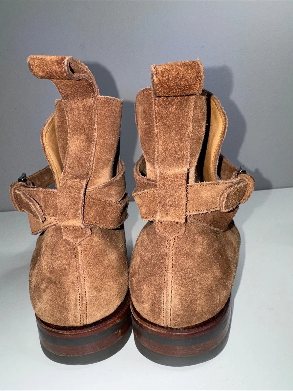 Meermin Mallorca Brown Suede Jodhpur Boots – Goodyear Welted – Men’s